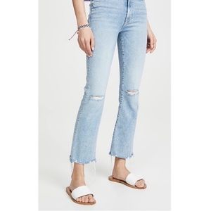 MOTHER the hustler ankle chew jeans